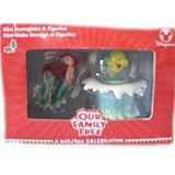Disney Little Mermaid Mini Snowglobe & Ariel Figurine