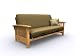 American Furniture Alliance Bridgeport Metal/Wood Frame Full, Golden Oak