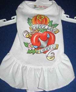 Childrens Toyshop  Pet Supplies : Pet Flys Puppy Love Forever Dog Dress at The Regal Dog - Size XS