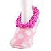Snoozies Dots and Hearts Fleece Lined Womens Footies