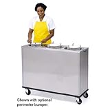 Adjust-a-Fit Dish Dispenser, Heated, Three Self-Leveling Dish Dispensing Tubes, Maximum Dish Size 1