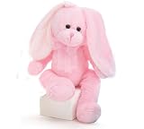 Meg the Soft Plush 15 Pink Bunny Rabbit with Bow Perfect Gift