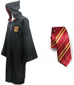 Harry Potter Youth Adult Robe Cloak Tie Gryffindor School S with Free Letter