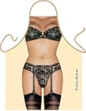 Pretty Woman Suspenders Sexy Novelty Apron for Barbeque and Kitchen designed by Itati