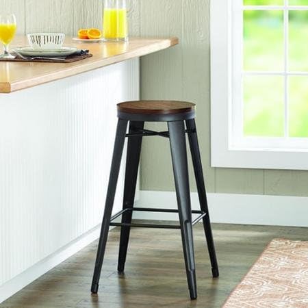 All Purpose Better Homes and Gardens 29" Harper Stool, Vintage Oak