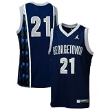 Nike Georgetown Hoyas #21 Navy Blue Replica Basketball Jersey