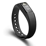 Vidonn X5 IP67 Bluetooth V4.0 Pedometer Smart Wristband Bracelet with Sports Sleep Tracking Activity Tracker Compatible with iPhone App Store / PCs (Not Suitable for Android Smartphone) (Black)