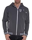 Deeluxe jeans – Veste homme tendance grise Ã capuche – Couleur : Gris Taille : L