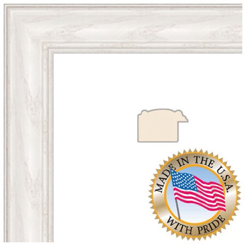 ArtToFrames 16x20 White Wash on Ash Picture Frame 1.25 Inches Wide 0151-59504-475