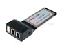 ExpressCard Combo USB 2.0 + 2x FireWire 400 (IEEE 1394a)