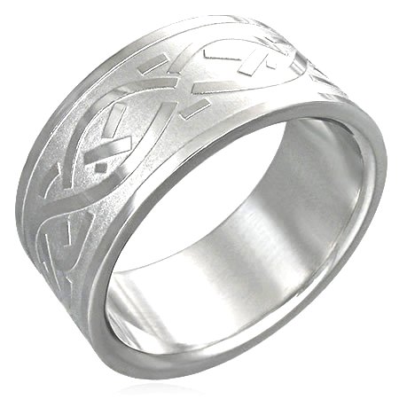 Buy Stainless Steel Ring, Celtic Design Band, Men's Size 10 Buy Stainless Steel Ring, Celtic Design Band, Men's Size 10