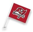 Tampa Bay Buccaneers Car Flag W/Wall Brackett Set Of 2 - Tampa Bay Buccaneers Car Flag