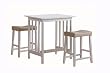 Homelegance Scottsdale 3-Piece Counter Table and Stools, White