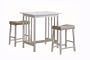 Homelegance Scottsdale 3-Piece Counter Table and Stools, White