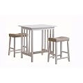Homelegance Scottsdale 3-Piece Counter Table and Stools, White