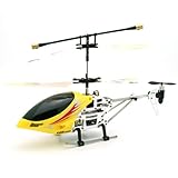3D Metal Series 3.5 CH Gyroscope Digital Proportional RC Coaxial Dual-Rotor Helicopter YELLOW