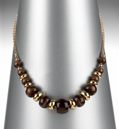 Cats Eye Circle Bead Necklace
