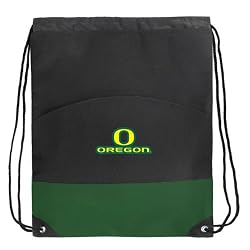 University of Oregon Drawstring Bag Backpack Green UO Ducks Draw String Back Pack - For Boys Girls Students or Adults