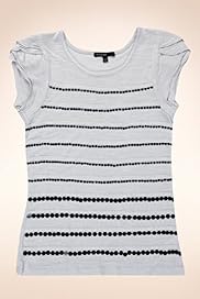 Autograph Sequin Striped T Shirt