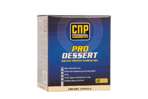 Dorian Yates CNP Professional ProDessert Instant Protein Pudding Mix, Vanilla , Single Serving Envelopes (Pack of 15)