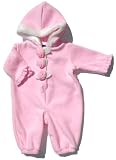 Good Lad Infant Girl Hooded Fleece Coverall