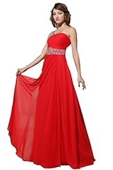 Mermaid One Shoulder Crystal Chiffon Prom Dress/Wedding Dress 