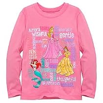 Organic Long-Sleeve Words Disney Princess Tee