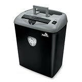 Powershred PS-60 Strip-Cut Shredder, 12 Sheet Capacity, 9" Throat, 6 Gallon Bin, Light Gray & Black