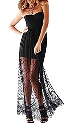 Sexy Empire   Waistline Polyester/Spandex Fall Floral Print Dots Print Lace Pleated Party Dress 