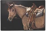 Jack's Night Western Horse Horses Bonnie Marris Doormat Mat Rug