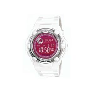 Casio Baby-G 3000 Series World Time Pink Crystal Dial Ladies Watch BG3000M-7DR