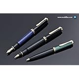 Pelikan Souveran 600 Black/Red GT Medium Point Fountain Pen - 928697