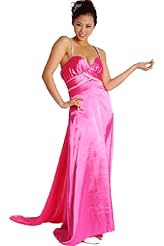 Sexy V-neck Polyester Plunging Neck Spaghetti Strap Cocktail Homecoming Dress 