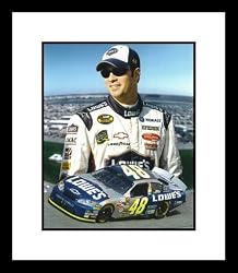 Jimmie Johnson NASCAR Auto Racing Framed 8x10 Photograph Collage