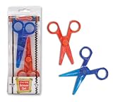 Melissa and Doug Safety Scissors-Set of 2 Straight and ZigZag Cut