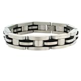 Bracelet Stainless Steel Link Black for Men By Bucasi SALE