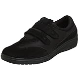 Grasshoppers Women's Stretch Plus Velcro Sneaker,Black,8 M US