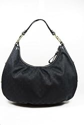 Gucci Handbags Black GG Fabric and Leather 223952