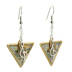 Vintage Music Theme Dangle Earrings Fashion Jewelry-- Hypo-allergenic