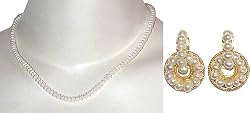 Beaded Necklace Chokar Pearl Jewelry (pearl207)