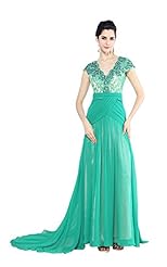 General Print Lace Beaded Cocktail Silk/Velvet Evening Dress/Prom Dress/Party Dress/Wedding Dress  with a Brush/Sweep Train 
