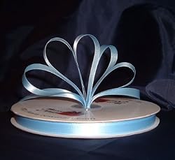 Ribbon - Satin Ribbon- 3/8" Single Face 100 Yards (300 FT) - Light Blue - Sewing - Craft - Wedding Favors