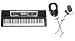 Musical Instruments : Yamaha YPT210 61 Full-Size Key Keyboard Bundle -  Professional Headphones, Keyboard Stand, and Power Supply