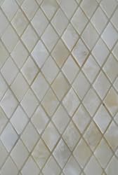 White Onyx DIAMOND Polished Mosaics Meshed on 12 X 12 Tiles for Kitchen and Bathroom Backsplash, Shower Walls