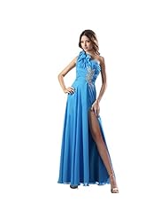 Sheath One Shoulder Sleeveless Belted Prom Dress 