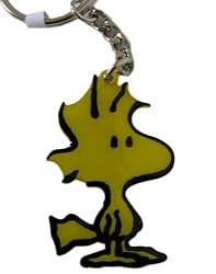 Peanuts Snoopy character keyring / zipper pull - Woodstock metal keychain