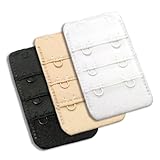 Maidenform Women's 2 Hook 3/4 Inch Spacing Bra Extender, Multi (White/Nude/Black), One Size