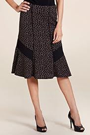 Per Una Animal Print Flared Skirt