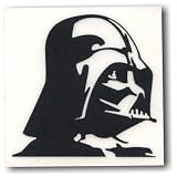 Star Wars DARTH VADER PROFILE Logo Car Window Rob On Decal Sticker