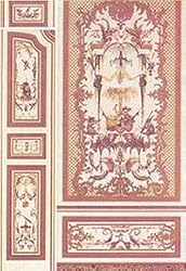 Dollhouse Wallpaper Panels "Gardens of Kashmire"